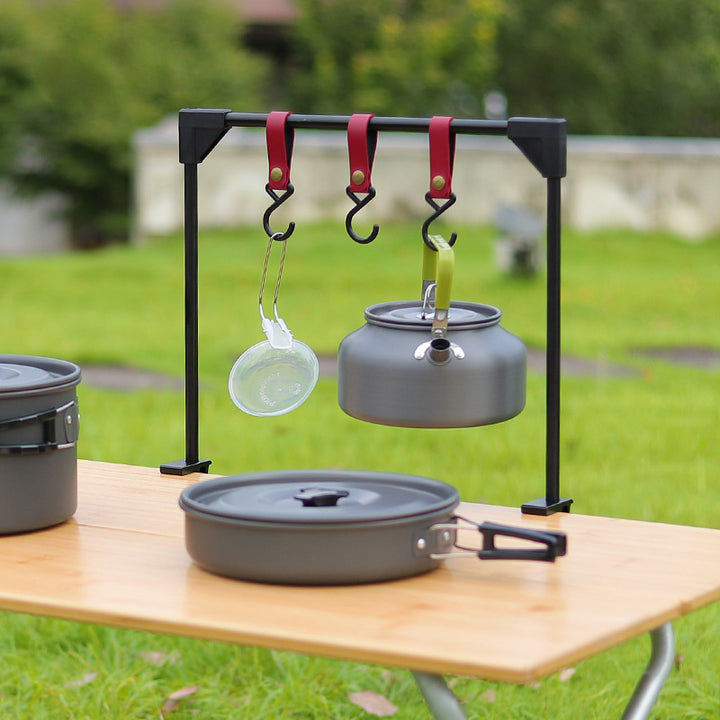 Outdoor Camping Adjustable Desktop Storage Rack Hook for Cookware