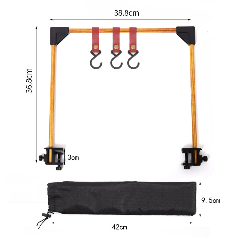 Outdoor Camping Adjustable Desktop Storage Rack Hook for Cookware