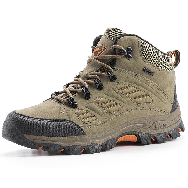 Couple High Top Waterproof Non Slip Hiking Shoes