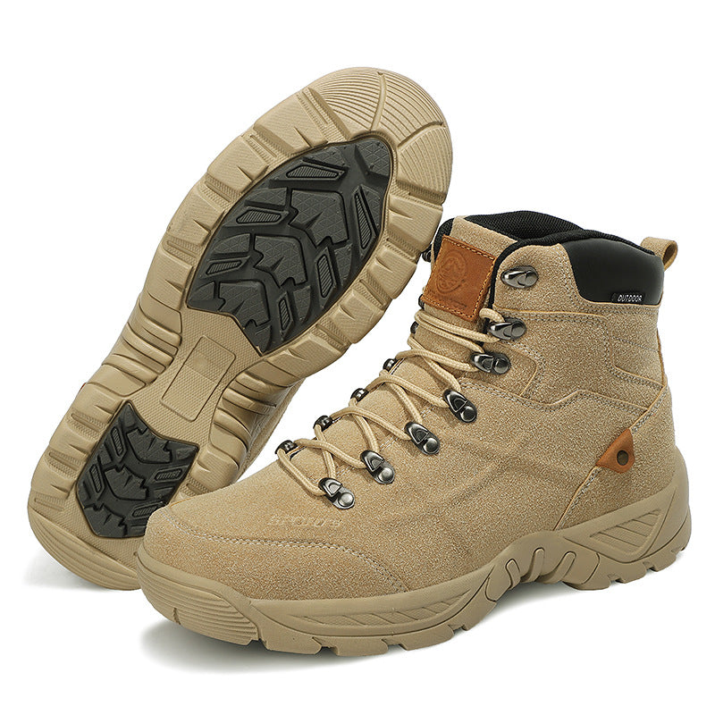 Men's Mid-High Autumn Winter Hiking Boots Plus Size